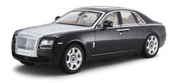 1/18 Kyosho Rolls-Royce Ghost (Black / Darkest Tungsten With Silver Bonnett) Diecast Car Model