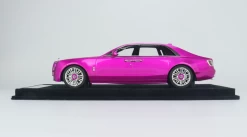 1/18 HH Model Rolls-Royce Ghost (Chrome Purple Red) Resin Car Model -Toy vehicles 1 16 81140.1678605306