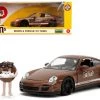 Porsche 911 Turbo Brown And Brown M&M Diecast Figure "M&M's" "Hollywood Rides" Series 1/24 Diecast Model Car By Jada -Toy vehicles 1 1 13491.1690443912