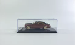 1/64 SMALLCARART Rolls-Royce Phantom 8 Frosted Black/Wine Red Diecast Car Model -Toy vehicles 1 1 55590.1619071895