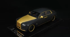 1/18 HH Model Rolls-Royce Phantom EWB Matt Black Gold Resin Car Model -Toy vehicles 1 2 04719.1655641831