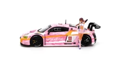 1/64 POPRACE Audi R8 LMS EVA RT Production Model Custom Type-08 X Works With Mari Makinami Figure -Toy vehicles 10 1 04124.1619613316