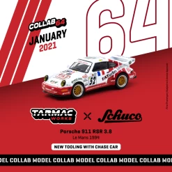 1/64 Tarmac Works Porsche 911 RSR 3.8 Le Mans 1994 #52