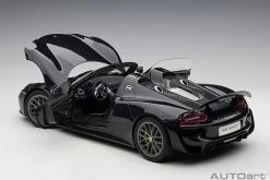1/12 AUTOart Porsche 918 Spyder Weissach Package (Basaltschwarz Metallic Black) Diecast Car Model -Toy vehicles 12121p 62232.1654712737