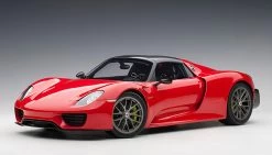 1/12 AUTOart Porsche 918 Spyder Weissach Package (Guards Red) Car Model