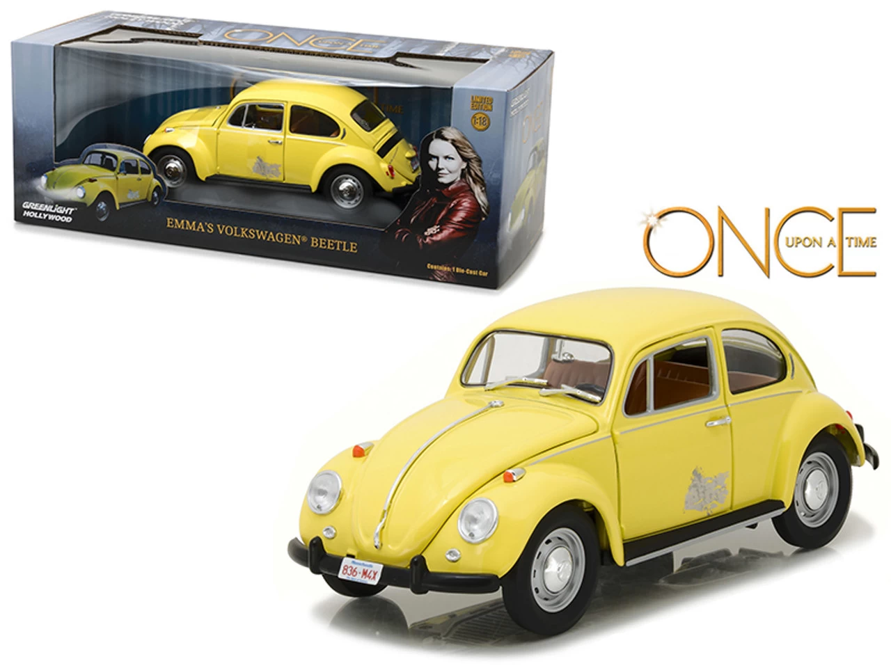 Emma's Volkswagen Beetle Yellow "Once Upon A Time" TV Series (2010-Current) 1/18 Diecast Model Car By Greenlight 3 Emma's Volkswagen Beetle Yellow "Once Upon A Time" TV Series (2010-Current) 1/18 Diecast Model Car By Greenlight