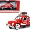 1966 Volkswagen Beetle Red "Enjoy Coca-Cola" With Roof Rack And Accessories 1/24 Diecast Model Car By Motor City Classics -Toy vehicles 13 1 24289.1667912214