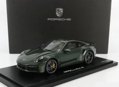 1/18 Dealer Edition 2021 Porsche 911 Turbo S 992 (Island Green) Resin Car Model Limited -Toy vehicles 141505 6 1 46910.1613604092