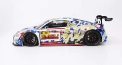 1/18 POPRACE Audi R8 LMS Macau GT Cup 2020 Audi Sport Asia Team X Works Evisu Racing #38 Marchy Lee With Display Cover And Base -Toy vehicles 15 4 05378.1629534014