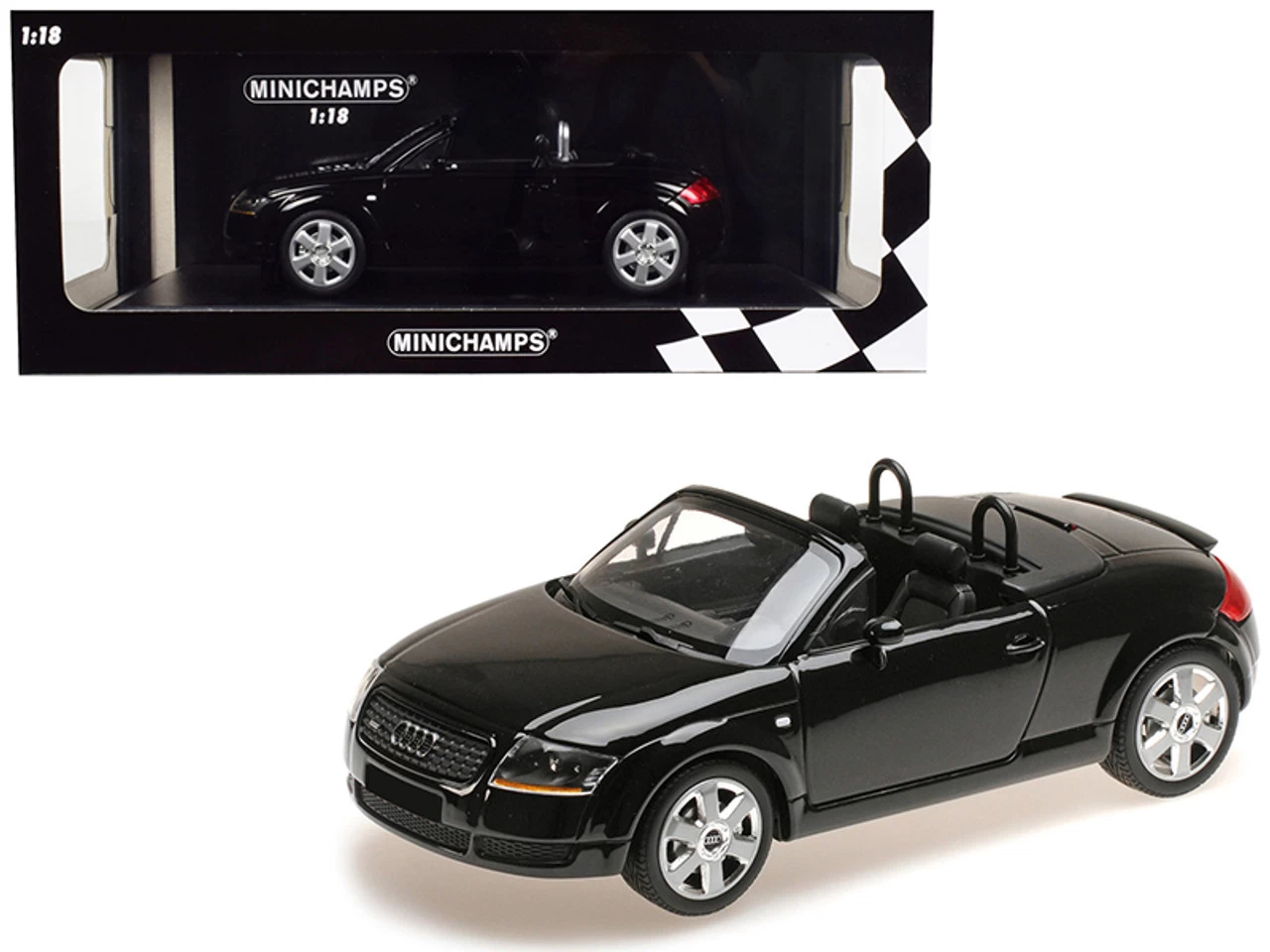 1/18 Minichamps 1999 Audi TT Roadster Black Limited Edition To 300 Pieces Worldwide Diecast Car Model 3 1/18 Minichamps 1999 Audi TT Roadster Black Limited Edition To 300 Pieces Worldwide Diecast Car Model