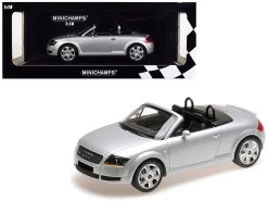1/18 Minichamps 1999 Audi TT Roadster Silver Limited Edition To 300 Pieces Worldwide Diecast Car Model