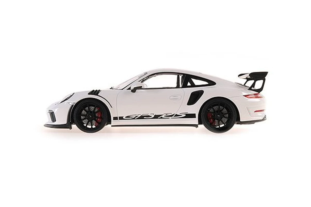 1/18 Minichamps 2019 Porsche 911 (991.2) GT3 RS (White With Black Wheels) Car Model 5 1/18 Minichamps 2019 Porsche 911 (991.2) GT3 RS (White With Black Wheels) Car Model - Image 3