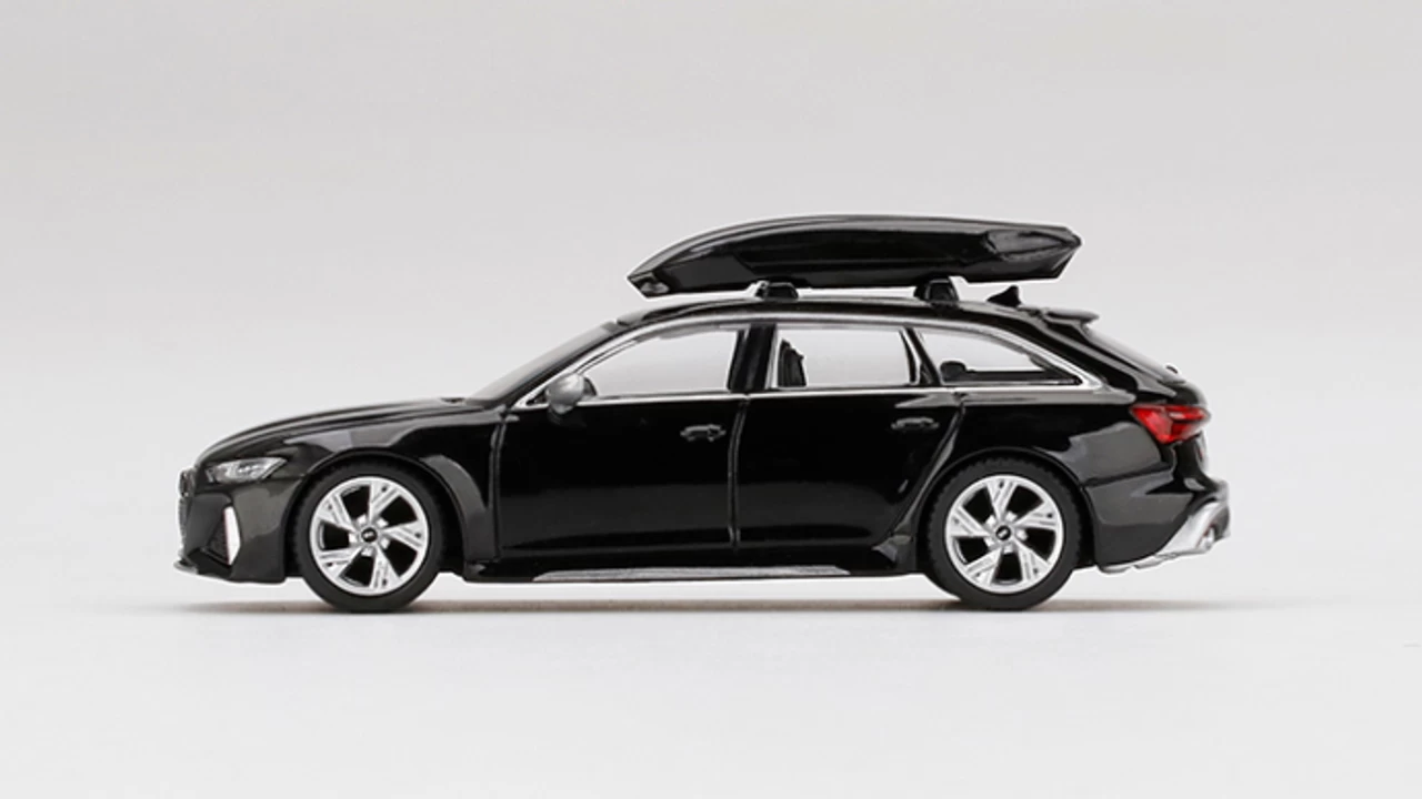 Audi RS 6 Avant With Roof Box Mythos Black Metallic Limited Edition To 2400 Pieces Worldwide 1/64 Diecast Model Car By True Scale Miniatures 4 Audi RS 6 Avant With Roof Box Mythos Black Metallic Limited Edition To 2400 Pieces Worldwide 1/64 Diecast Model Car By True Scale Miniatures - Image 2
