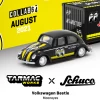 Volkswagen Beetle "Mooneyes" Black With Yellow Stripes With Container Case "Collaboration Model" 1/64 Diecast Model Car By Schuco & Tarmac Works -Toy vehicles 16 1 13778.1623762661