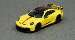 1/64 MINICHAMPS PORSCHE 911 GT3 (992) 2021 - Racing Yellow Diecast Car Model