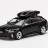 Audi RS 6 Avant With Roof Box Mythos Black Metallic Limited Edition To 2400 Pieces Worldwide 1/64 Diecast Model Car By True Scale Miniatures -Toy vehicles 16 3 35231.1623592597