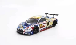 1/43 POPRACE Audi R8 LMS Macau GT Cup 2020 Audi Sport Asia Team X Works Evisu Racing #38 Marchy Lee With Display Cover And Base Diecast Car Model