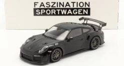 1/18 Minichamps 2018 Porsche 911 (991.2) GT2 RS Weissach Package (Black With Silver Rims) Car Model