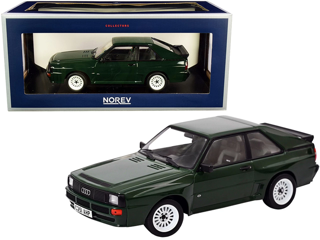 1985 Audi Sport Quattro Dark Green 1/18 Diecast Model Car By Norev 3 1985 Audi Sport Quattro Dark Green 1/18 Diecast Model Car By Norev