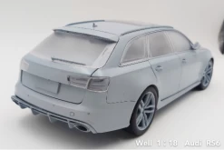 1/18 Well Audi RS6 (C7) Diecast Full Open Black Diecast Car Model -Toy vehicles 2 2 14421.1627284387