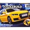 Skill 1 Model Kit Audi TT Coupe Yellow Snap Together Model By Airfix Quickbuild -Toy vehicles 22 81604.1679405610