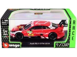 Audi RS 5 #33 Rene Rast DTM Deutsche Tourenwagen Masters (2018) "Race Car" Series 1/32 Diecast Model Car By Bburago