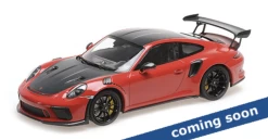 1/18 MINICHAMPS PORSCHE 911 GT3RS (991.2) - 2019 - WEISSACH PACKAGE RED W/ BLACK WHEELS Diecast Sealed