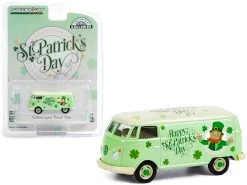 Volkswagen Panel Van "St. Patrick's Day 2021" "Hobby Exclusive" 1/64 Diecast Model By Greenlight