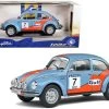 Volkswagen Beetle 1303 #7 Mathias Fahlke - Pernilla Sterner "Gulf Oil" Rally Cold Balls (2019) "Competition" Series 1/18 Diecast Model Car By Solido -Toy vehicles 279 89755.1656057468