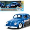 1959 Volkswagen Beetle "Spirit3 Racing" Blue And Black And Boxing Gloves Accessory "Punch Buggy" Series 1/32 Diecast Model Car By Jada -Toy vehicles 29 19490.1675166051