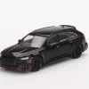 1/64 Mini GT Audi RS6 Johann ABT Signature Edition Black Diecast Car Model -Toy vehicles 3 1 22310.1675675147