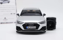 1/18 AUTOKOL 2022 Audi RS4 (B9) Avant Silver Diecast Car Model -Toy vehicles 3 2 56996.1666591443