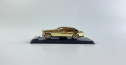 1/64 SMALLCARART Rolls-Royce 8 Electroplated Gold Diecast Car Model -Toy vehicles 3 3 51600.1619073725