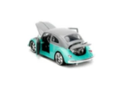 1959 Volkswagen Beetle Gray And Light Blue "Punch Buggy" Series 1/24 Diecast Model Car By Jada -Toy vehicles 3 4 46643.1673425035