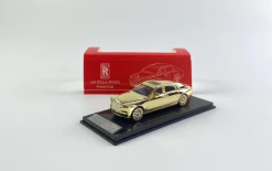 1/64 SMALLCARART Rolls-Royce 8 Electroplated Gold Diecast Car Model