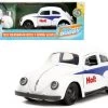 1959 Volkswagen Beetle "Holt" White With Blue Graphics And Boxing Gloves Accessory "Punch Buggy" Series 1/32 Diecast Model Car By Jada -Toy vehicles 30 59604.1675166433