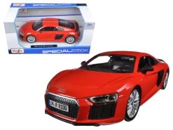Maisto 1/24 Audi R8 V10 Plus Red Special Edition Diecast Car Model