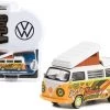 1973 Volkswagen Type 2 Westfalia Campmobile "Flower Power" "Club Vee-Dub Series 14" 1/64 Diecast Model By Greenlight -Toy vehicles 348 05051.1663418413
