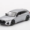 1/64 Mini GT Audi RS 6 Avant Carbon Black Edition Florett Silver Diecast Car Model -Toy vehicles 37 1 58293.1647860749