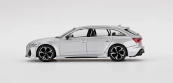1/64 Mini GT Audi RS 6 Avant Carbon Black Edition Florett Silver Diecast Car Model -Toy vehicles 37 3 56242.1647860749