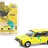 1974 Volkswagen Golf Mk1 Yellow "Hartetest Alaska-Feuerland" Alaska (USA) To Tierra Del Fuego (Argentina) Car #1 "Hobby Exclusive" 1/64 Diecast Model Car By Greenlight -Toy vehicles 394 31243.1622006863