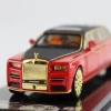 1/64 SMALLCARART Rolls Royce EWB Phantom VIII Transparent Red /black Roof Diecast Car Model -Toy vehicles 4 1 46830.1620890873