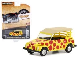 1974 Volkswagen Thing Type 181 Yellow With Red Polka Dots "Volkswagen Presents The Thing. It Can Be Anything!!!" "Vintage Ad Cars" Series 8 1/64 Diecast Model Car By Greenlight