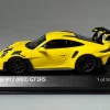 1/43 MINICHAMPS Porsche 911 (992) GT3RS - 2023 - Yellow W/ Black Wheels Diecast Car Model