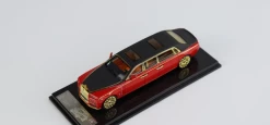 1/64 SMALLCARART Rolls Royce EWB Phantom VIII Transparent Red /black Roof Diecast Car Model -Toy vehicles 4 3 67109.1620890753
