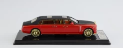 1/64 SMALLCARART Rolls Royce EWB Phantom VIII Transparent Red /black Roof Diecast Car Model -Toy vehicles 4 5 94783.1620890848