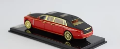 1/64 SMALLCARART Rolls Royce EWB Phantom VIII Transparent Red /black Roof Diecast Car Model -Toy vehicles 4 8 53043.1620890753