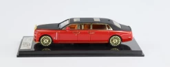 1/64 SMALLCARART Rolls Royce EWB Phantom VIII Transparent Red /black Roof Diecast Car Model -Toy vehicles 4 9 60415.1620890850