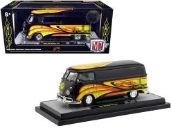 1960 Volkswagen Delivery Van Black Pearl "Kelly Crazy Painter"" Limited Edition To 6880 Pieces Worldwide 1/24 Diecast Model By M2 Machines