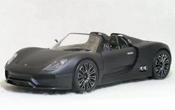 1/18 Minichamps Porsche 918 Convertible (Matte Black) Diecast Car Model